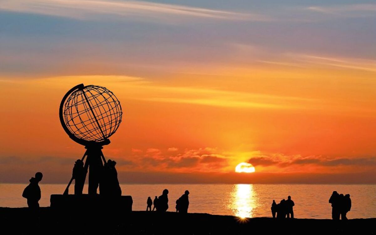 Mitternachtssonne am Nordkap