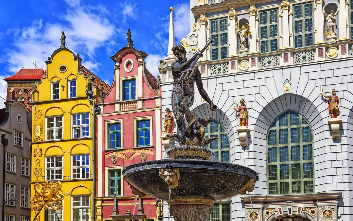 Neptun-Brunnen in Danzig