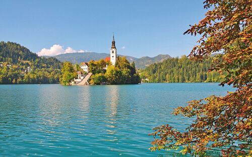 Bleder See in den Julischen Alpen in Slowenien