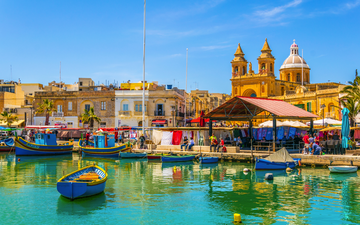 Hafen von Marsaxlokk auf Malta