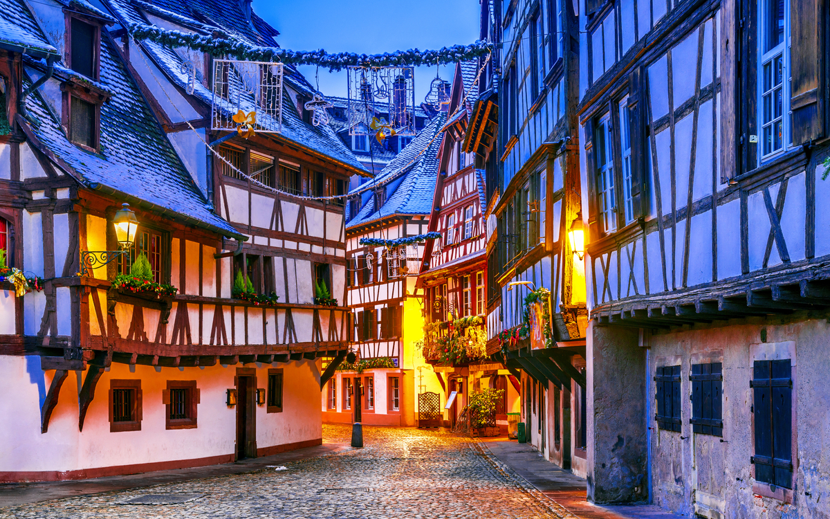 Weihnachtsmarkt in Straßburg im Elsass