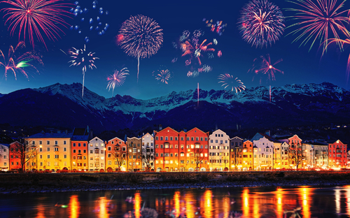 Feuerwerk in Innsbruck