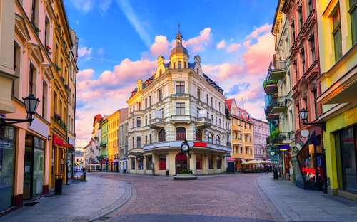 zentrale Fußgängerzone in Torun