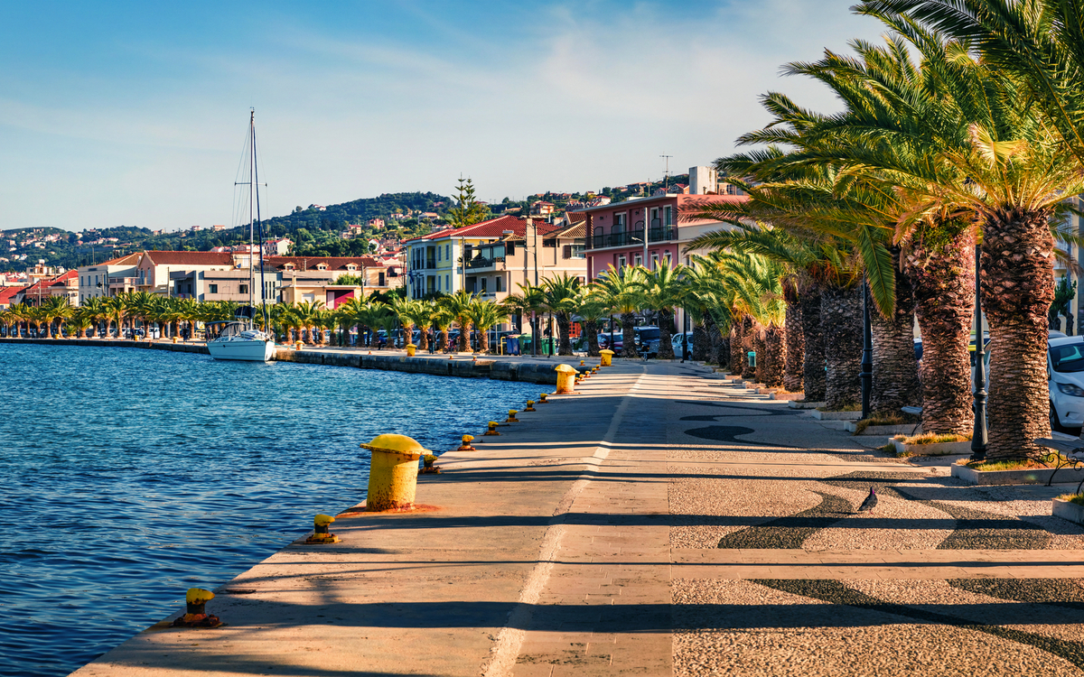 Argostoli: die Hauptstadt der Insel Kefalonia im Ionischem Meer, Griechenland