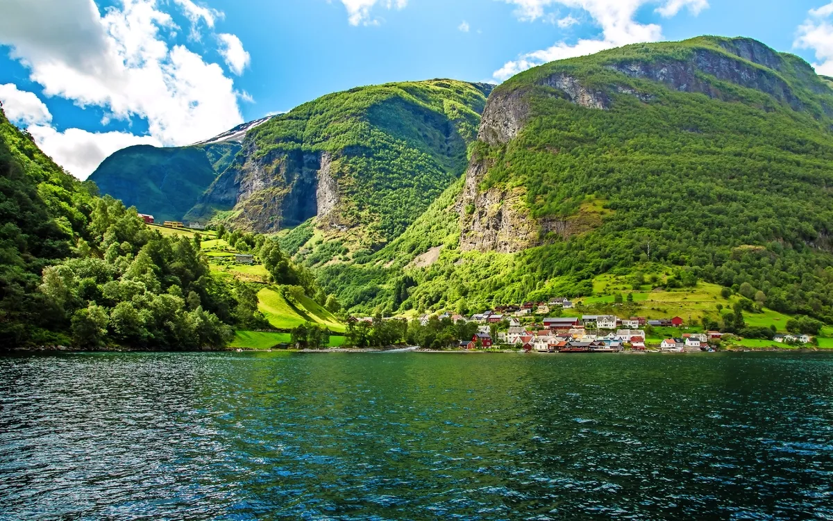Flåm im Sognefjord in Norwegen