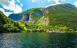 Flåm im Sognefjord in Norwegen