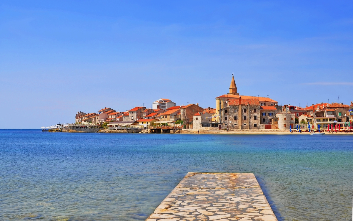 Hafenstadt Umag in Istrien, Kroatien