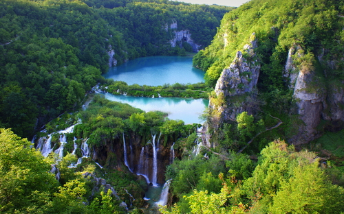 Nationalpark Plitvicer Seen in Dalmatien, Kroatien