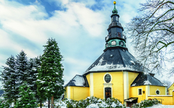 Seiffener Rundkirche im Winter