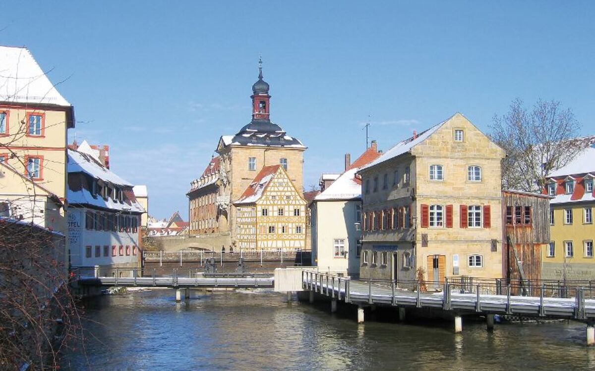 bamberger rathaus im winter