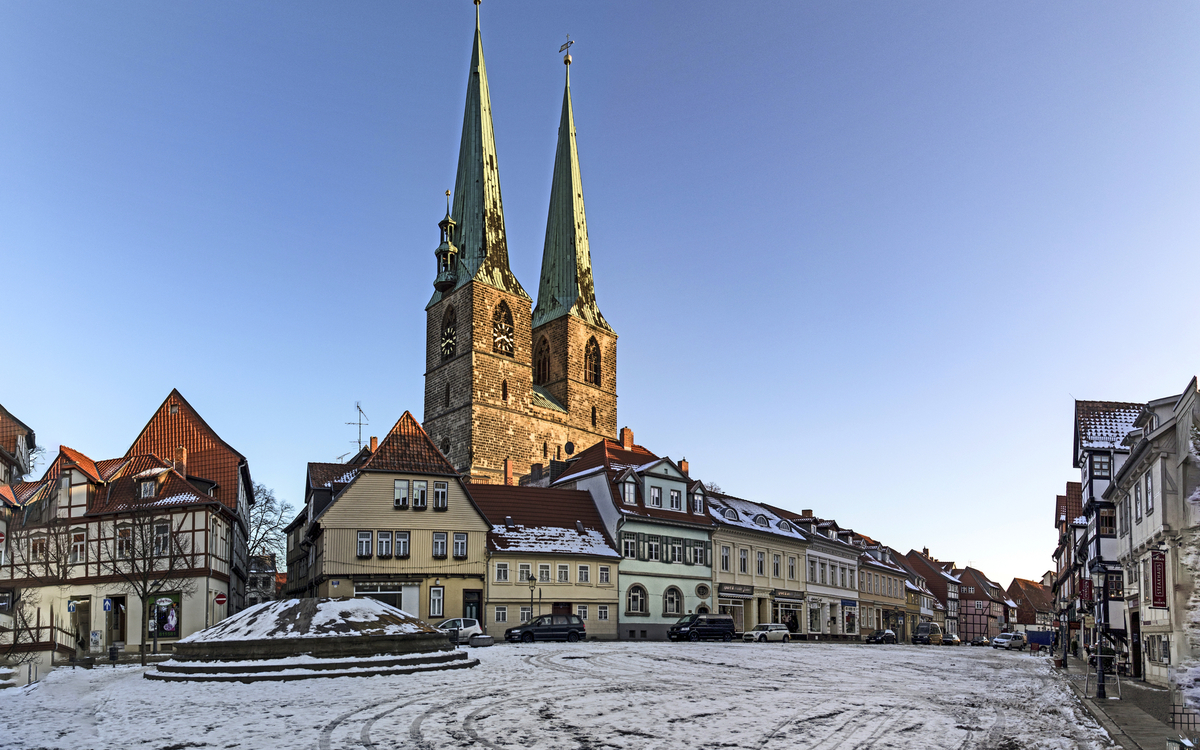 Quedlinburg nördlich des Harzes in Sachsen-Anhalt, Deutschland